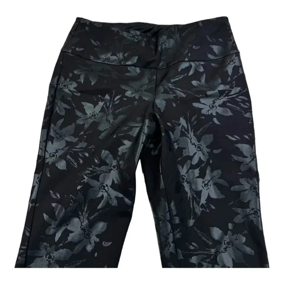 Soft Surroundings Twilight Floral Metallic Leggings - Picture 6 of 10